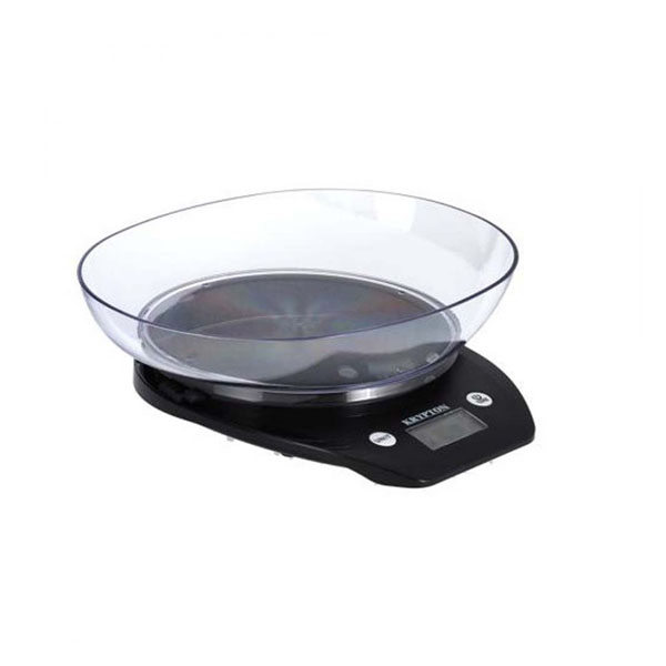 Krypton Digital Kitchen Scale KNKS5336Kitchen GadgetsCook up a storm in the kitchen with the help of the Krypton black digital kitchen scales. Not only do they look great but they perform brilliantly to give accurate weights every time. LCD Display 5kg Ca
