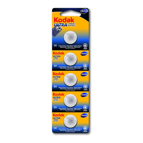 KODAK CR2032 lithium coin batteries pack of 5