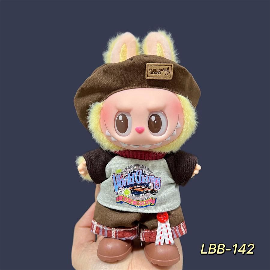 Adorable Labubu World Champs – LBB-142Fashion Accessories🧸 Official LBB-142 World Champs Edition – Labubu dressed in a fun, sporty outfit celebrating champions. 🏆 Playful & Energetic Design – A cheerful collectible full of personality and charm. 🌟 High