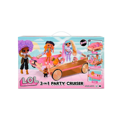 LOL Surprise - 3 in 1 Party Cruiser Car (Package) 