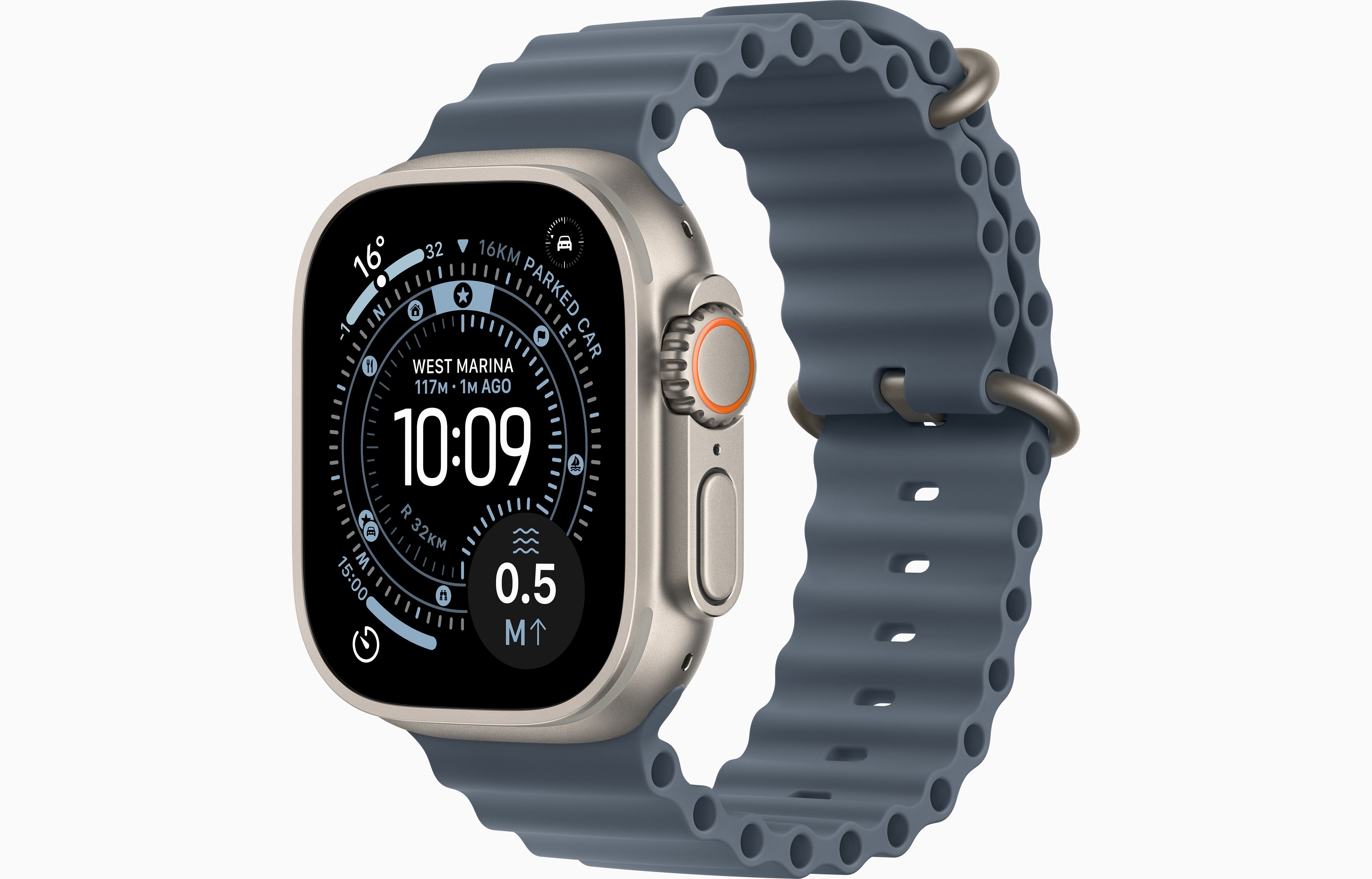 Apple Watch Ultra 3 GPS + Cellular, 49mm Natural Titanium Case
