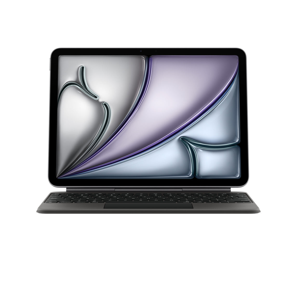 iPad Air M3 attached to Apple Magic Keyboard with trackpad - Black