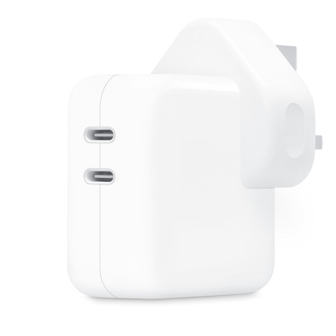 Apple 35W Dual USB-C Port Power AdapterMobile AccessoriesThe 35W Dual USB-C Port Power Adapter allows you to charge two devices at the same time, whether you’re at home, in the office, or on the go. Apple recommends using it with MacBook Air. You can also
