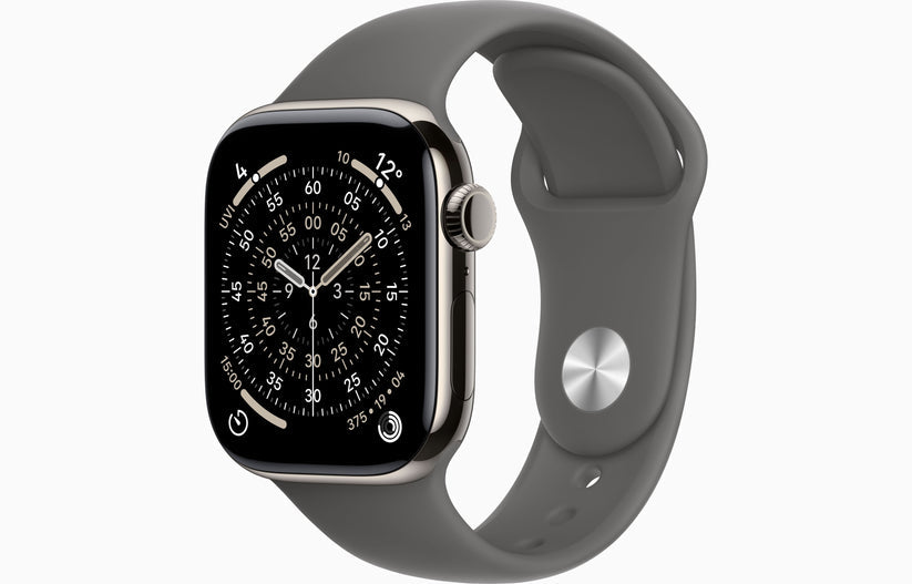 Apple Watch Series 11 GPS + Cellular, Natural Titanium Case - Sport Band