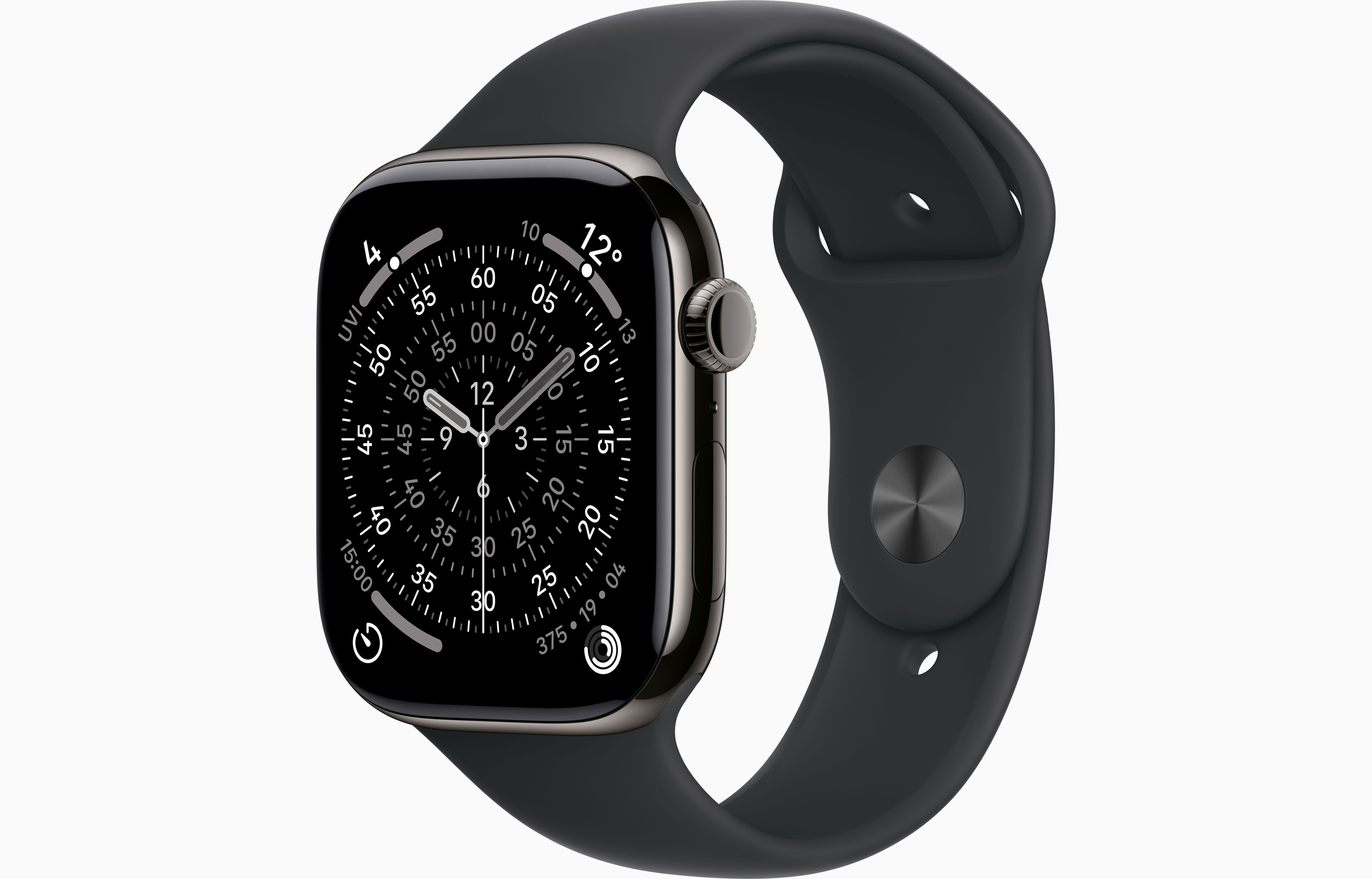 Apple Watch Series 11 GPS + Cellular, Slate Titanium Case - Sport Band