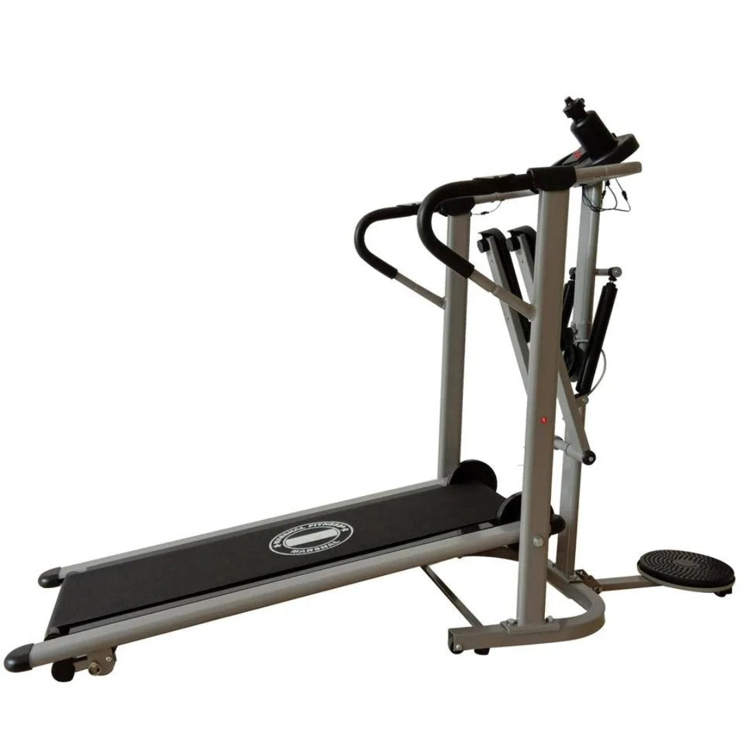 Marshal Fitness Manual Treadmill with Digital Monitor - 12 KMPH Speed Range, BXZ-MT-408Sports & FitnessDesigned to help you achieve your fitness goals from the comfort of your own home. With manual operation and a maximum speed of 12 KMPH, this treadmill