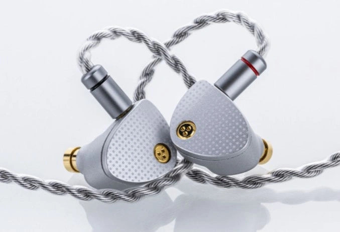 Moondrop Aria 2 Silver Wired In-Ear Monitor (IEM) Earphones – 10mm Dynamic Driver, Detachable 2-Pin Cable, Hi-Res Audio