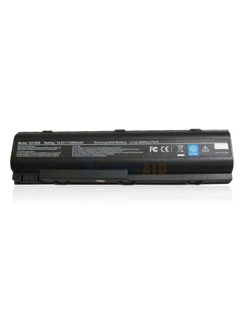 Replacement Laptop Battery For HP Pavilion DV1000 Black