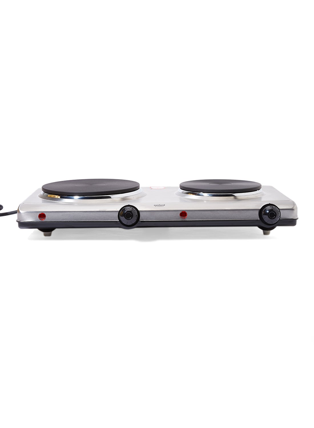 Sanford Electric Double Hot Plate SF5008HPT BS - SilverKitchen AppliancesTwo Dye-Casting Heating Element. Size 185mm & 155mm. Automatic Safety Shut-Off with Thermal Fuse. Adjustable Thermostat Control with Indicator. Non-Skid Rubber Feet, Easy to Clean. P