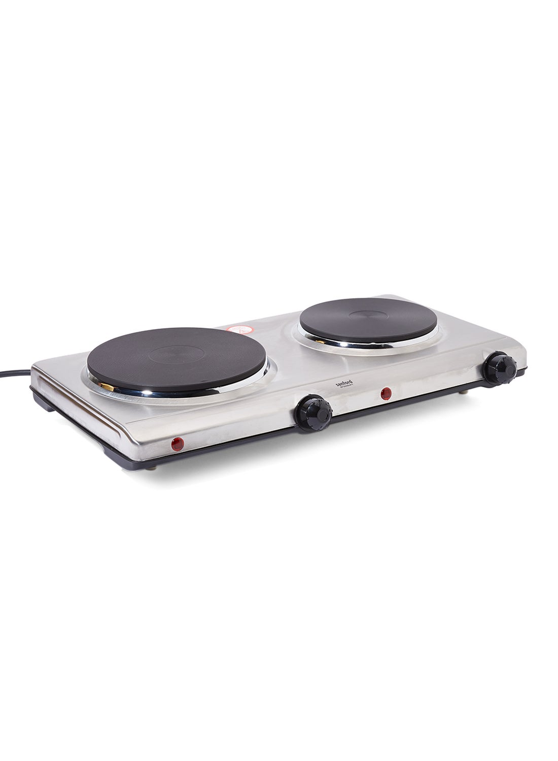 Sanford Electric Double Hot Plate SF5008HPT BS - SilverKitchen AppliancesTwo Dye-Casting Heating Element. Size 185mm & 155mm. Automatic Safety Shut-Off with Thermal Fuse. Adjustable Thermostat Control with Indicator. Non-Skid Rubber Feet, Easy to Clean. P