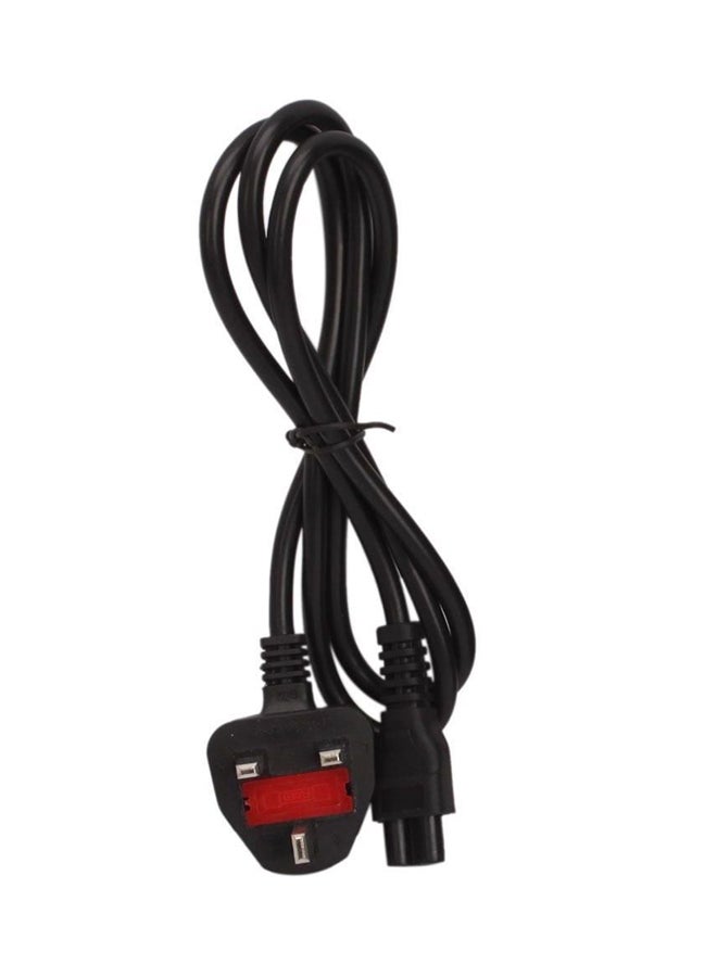 3-Pin Power Cord UK Plug Black