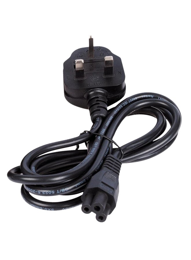3 Pin UK Power Cord Main Lead Plug Cable black
