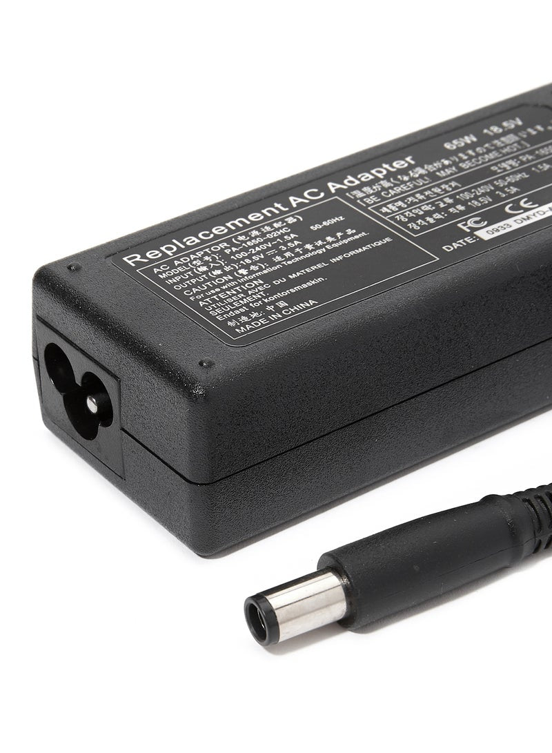 Adapter For Hp Laptop Black