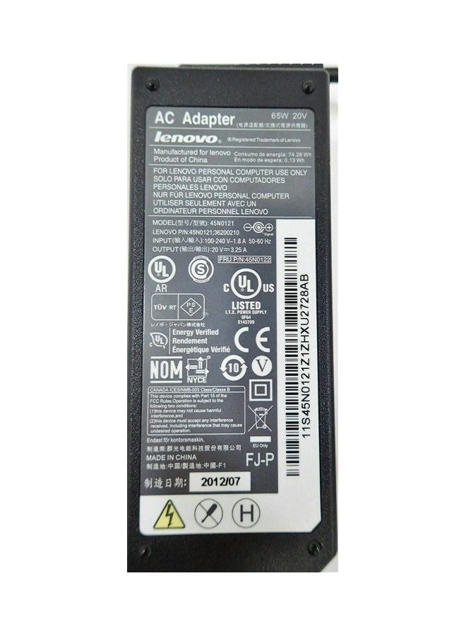 AC Power Adapter For Lenovo Black