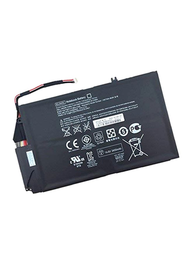 3400.0 mAh Replacement Laptop Battery For HP EL04XL/4-1000 Notebook Black