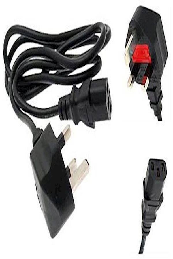 Mains Power Cable Pc Monitor Kettle LCD TV Lead - 3 Pin - 3 Meter