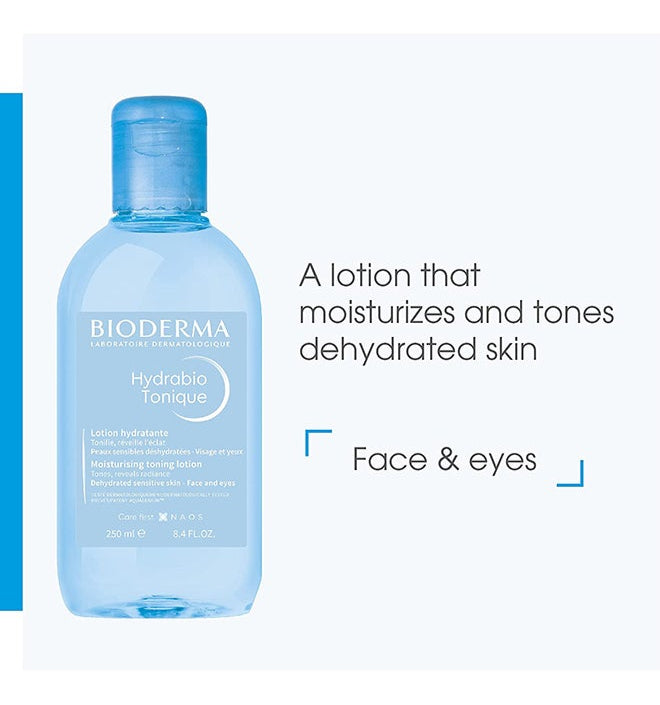 Bioderma Hydrabio moisturizing facial toner 250ml for sensitive skin