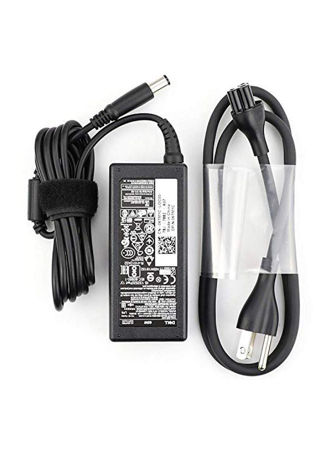 AC Adapter With Power Cord For Dell DA65NM111-00 Black