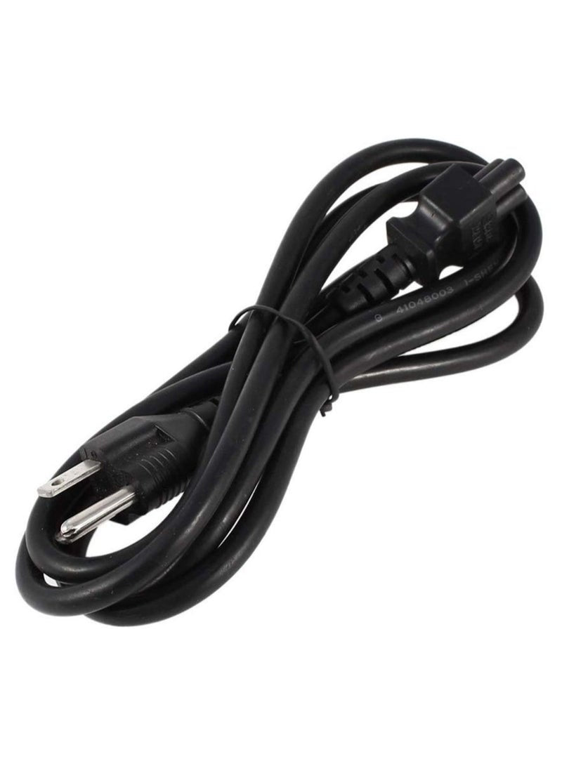 Laptop AC Adapter With Power Cord Black