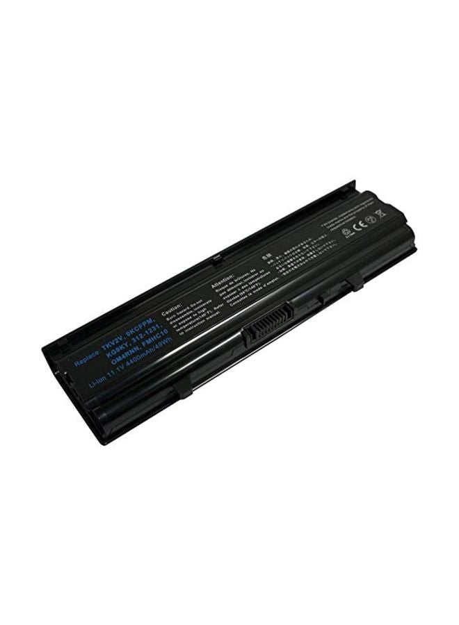 4400.0 mAh Replacement Laptop Battery For Dell 312-1231 Black
