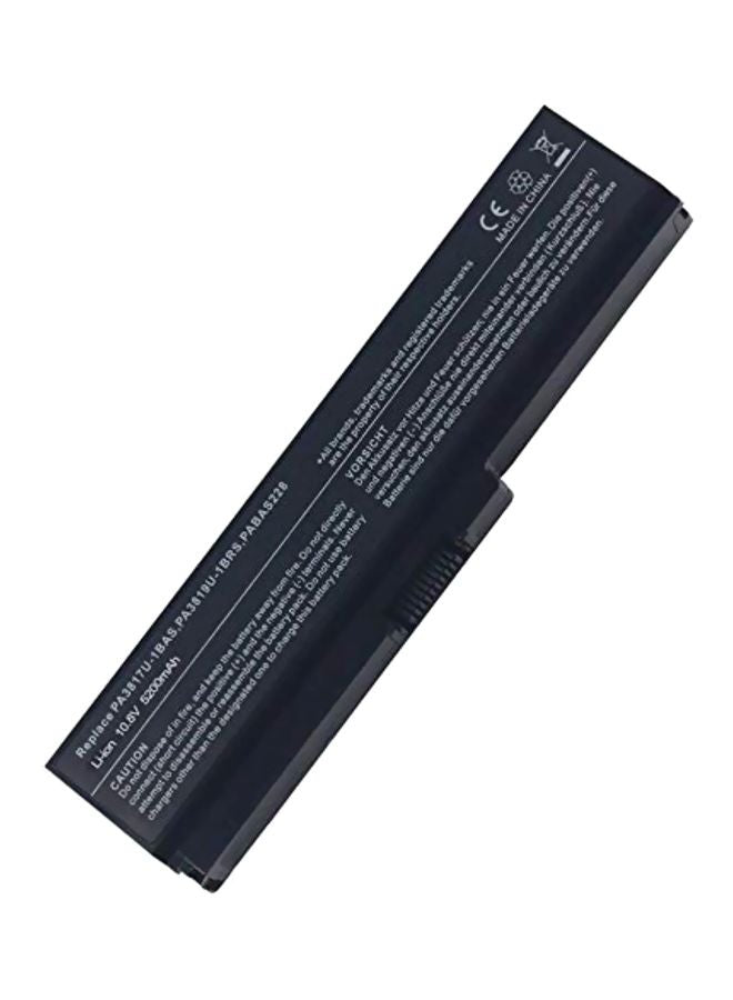 5200.0 mAh Replacement Laptop Battery For Toshiba PA3817U-1BRS Black