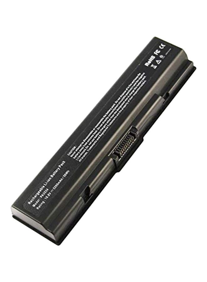 5200.0 mAh Replacement Laptop Battery For Toshiba L500_21T Pa3534-1BRS Black