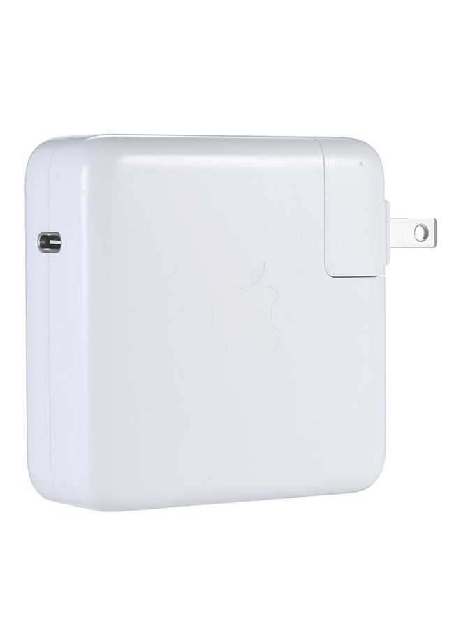 61W USB-C Power Adapter Compatible with Apple 13-Inch MacBook Pro White