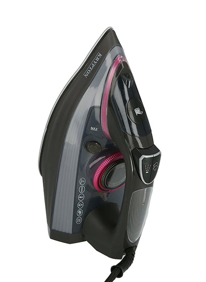 Krypton-Ceramic Steam Iron With Variable Steam Control, Ceramic Soleplate, Self Clean Function, Wet & Dry 2200 W KNSI6137 Multicolour