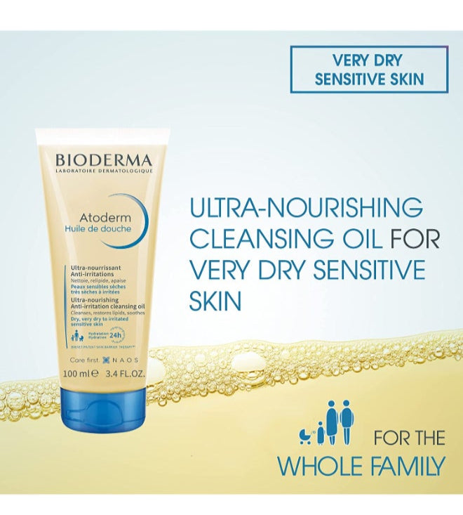 Bioderma Atoderm shower oil for dry and sensitive skin 100ml