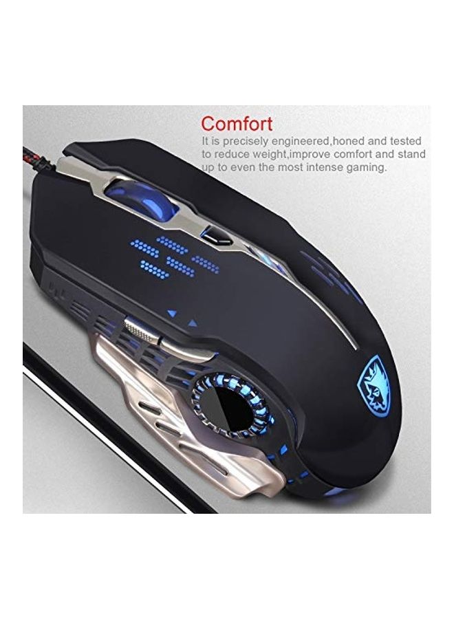 Wired 4 Adjustable DPI Levels Gaming Mouse