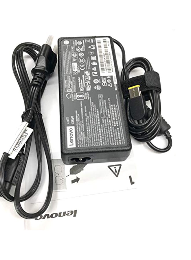 20V 6.7A 135W Slim Tip AC Adapter, ADL135NDC3A Black