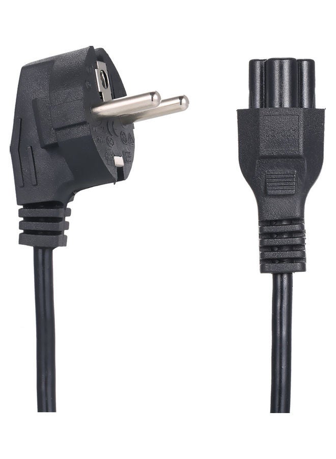 2-Prong AC Power Supply Cable Cord Black