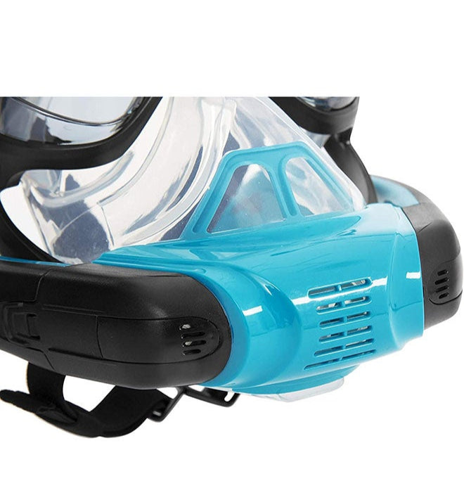 Close-up of a Bestway Hydro-Pro Seaclear Flowtech Snorkeling Mask 