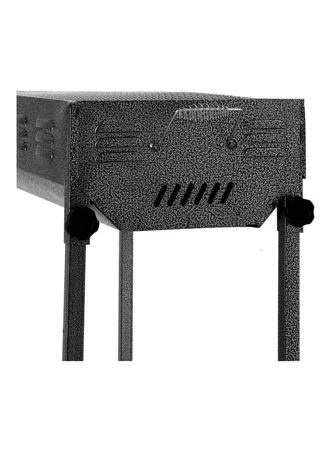 Portable Royalford charcoal grill ready for cooking