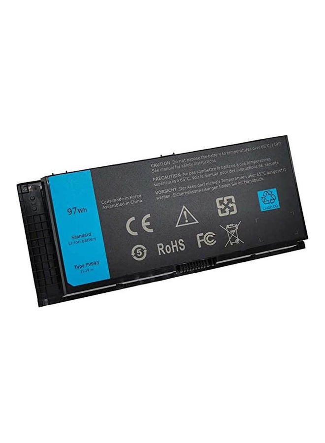 Laptop Battery Compatible With Dell Precision M4600 M4700 M4800 M6600 M6700 M6800 Fjj4W 0Tn1K5 K4Rdx Jhyp2 Pg6Rc R7Pnd Black