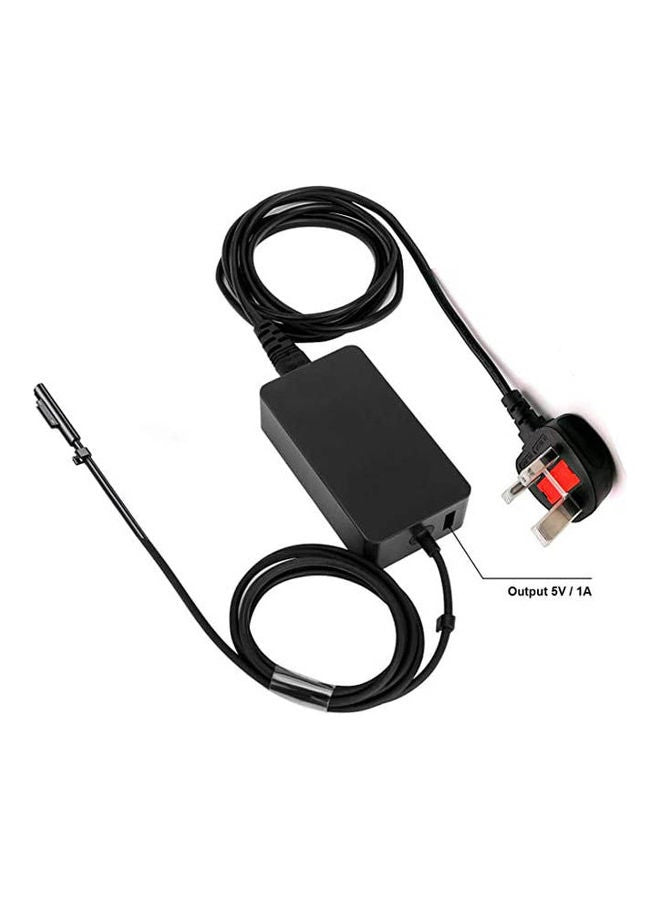 Surface Charger,Power Supply Adapter 65W 15V 4A for Microsoft Surface Pro 3/4/5/6/7/X, Black
