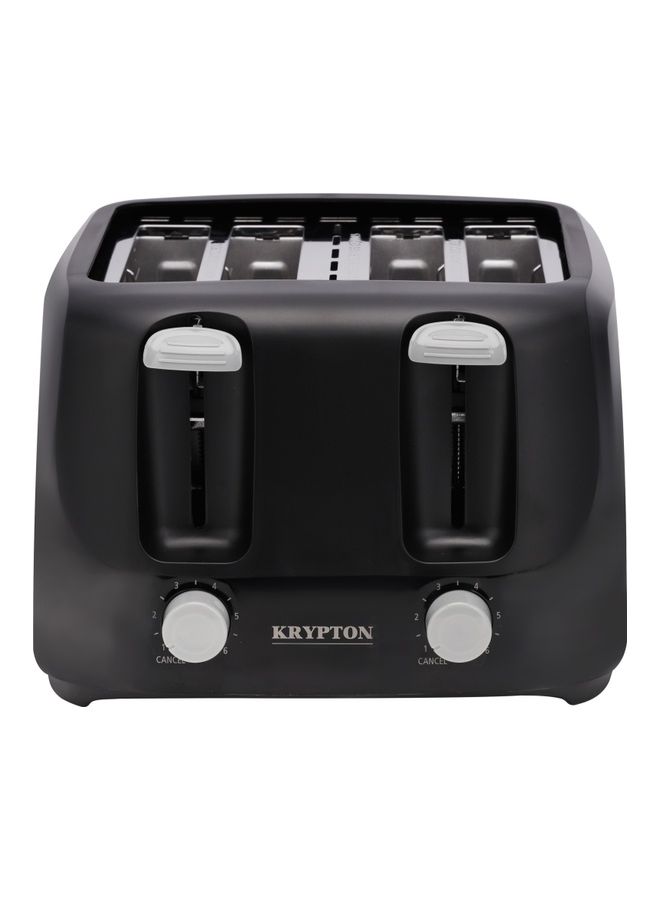 Krypton 4 Slice Slot Bread Toaster 1400 W KNBT6295 - BlackKitchen AppliancesBread toaster with 6 adjustable browning controls 4 slice short slot (100x100mm) with self-centering function Removable crumb tray