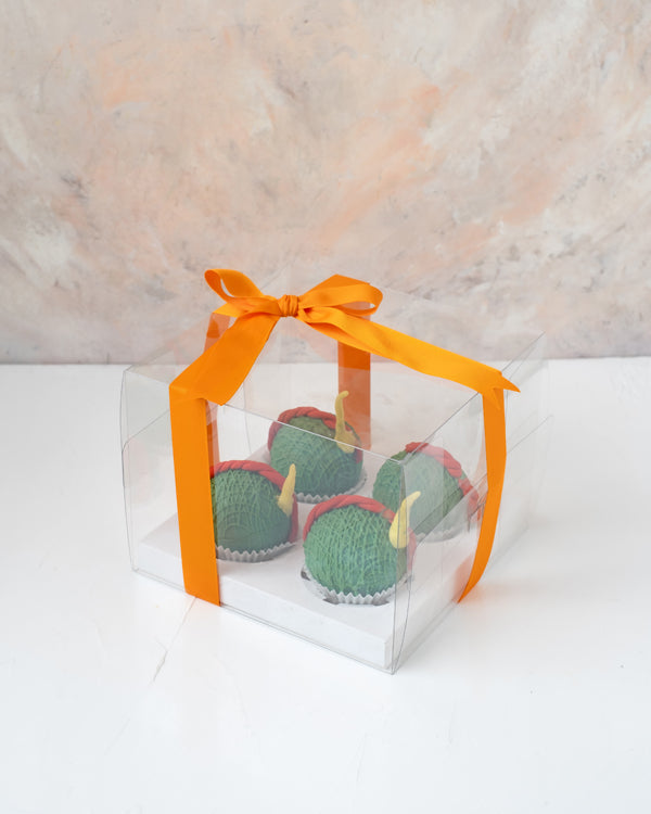 Fire Cracker Hot Chocolate BombChocolate & ConfectioneryYour Gift Contains: • 4 Hot Chocolate Bomb • Contain hot chocolate mix, marshmallows made in Belgian milk chocolate • Chocolate Diameter: 6x6cm • Box Size: 18x18x14cm Handling and Storage • Keep away