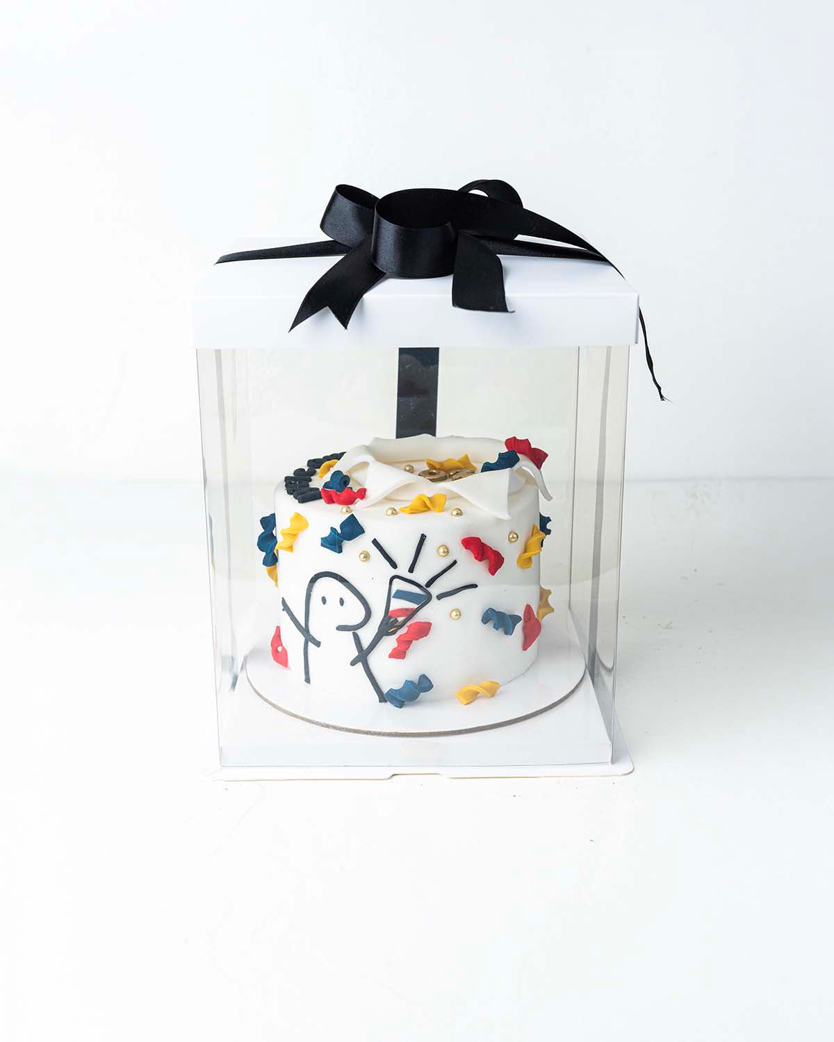 1KG NY Confetti CakeChocolate & ConfectioneryYour Gift Contains:• 1kg Happy New Year Confetti theme Cake• Flavor: Chocolate/Vanilla/Red Velvet• Box Size: 21x21x25Handling and Storage• Keep away from direct heat and sunlight• Best stored between 12-18 °C•