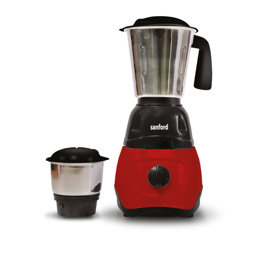 Sanford SF5905GM 2 In 1 Mixer Grinder, Stainless Steel Jar, 3 Speed, 550 Watts, 1.5 LKitchen Appliances550 Watts Powerful Copper Motor. 1.2 Litre Liquidizer Jar, 300ml Chutney Jar. Food Grade Stainless Steel Jars With Durable Polycarbonate Lids, Unbreakab