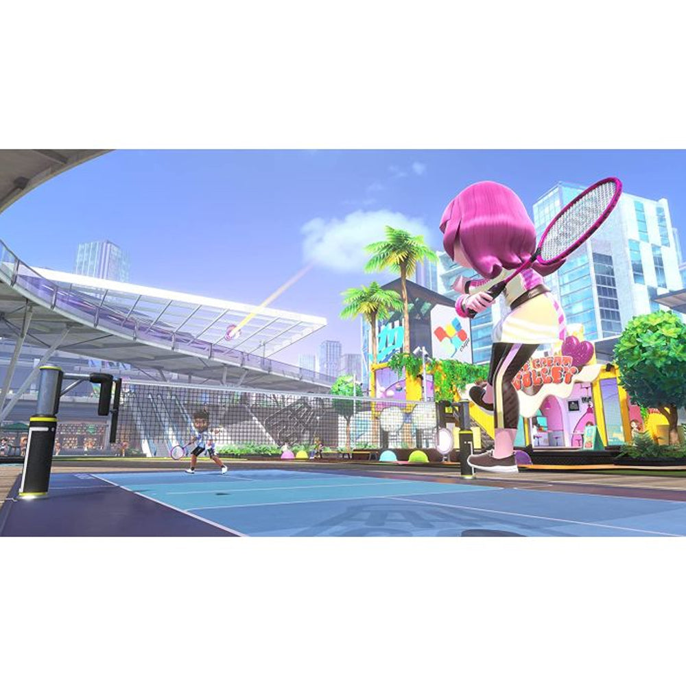 Nintendo Switch SportsVideo Games🏓 Play 6 Classic Sports – Includes Tennis, Bowling, Chambara (swordplay), Soccer, Volleyball & Badminton. 🎮 Motion-Control Gameplay – Swing, kick, and spike using Joy-Con controllers for full-body fun. 👪 Multiplayer Rea