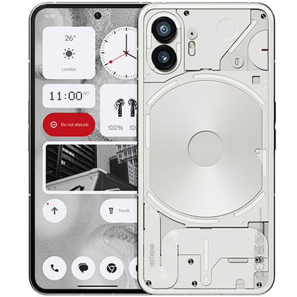 NOTHING Phone 2 5G 12GB Dual SIMMobilesFor a world craving more me-time and less screen-time, we bring you the Glyph Interface.Assign different light and sound sequences for each contact and notification type and be one step ahead of who’s getting in touc