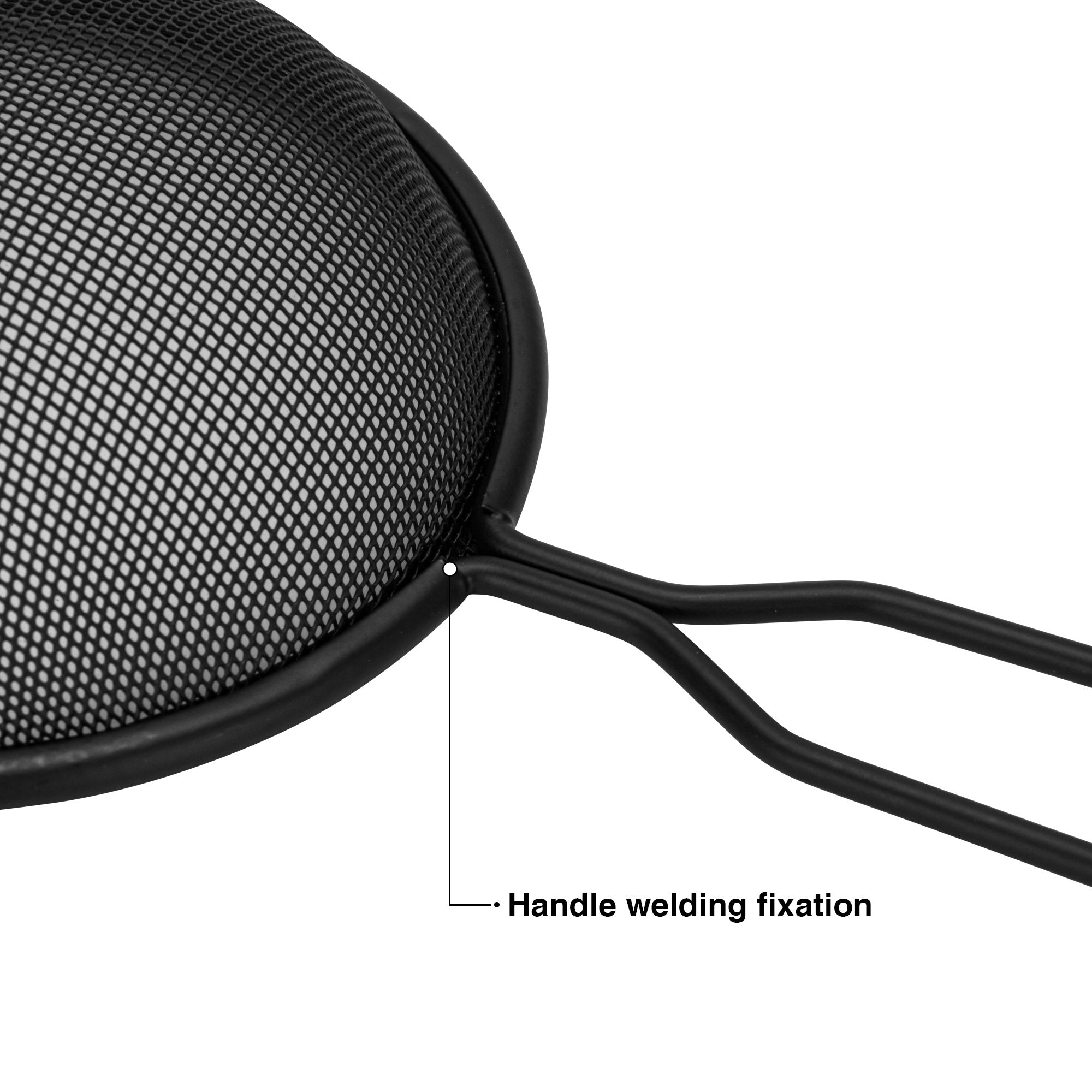 Fissman Fine Mesh Strainer 20cm with Handle Hang HoleKitchen StorageThe sieve with a handle from Fissman is an indispensable assistant in the kitchen. It loosens the flour, fills it with air, due to which the dough becomes airy, and the baked goods are so