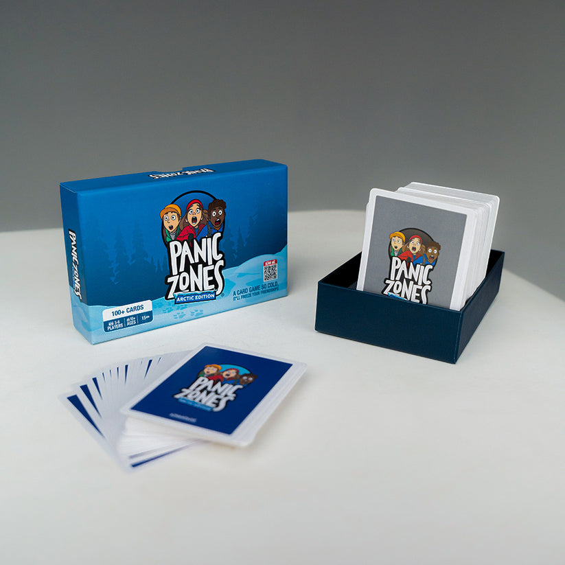 Panic Zones Arctic Edition strategy card game packaging