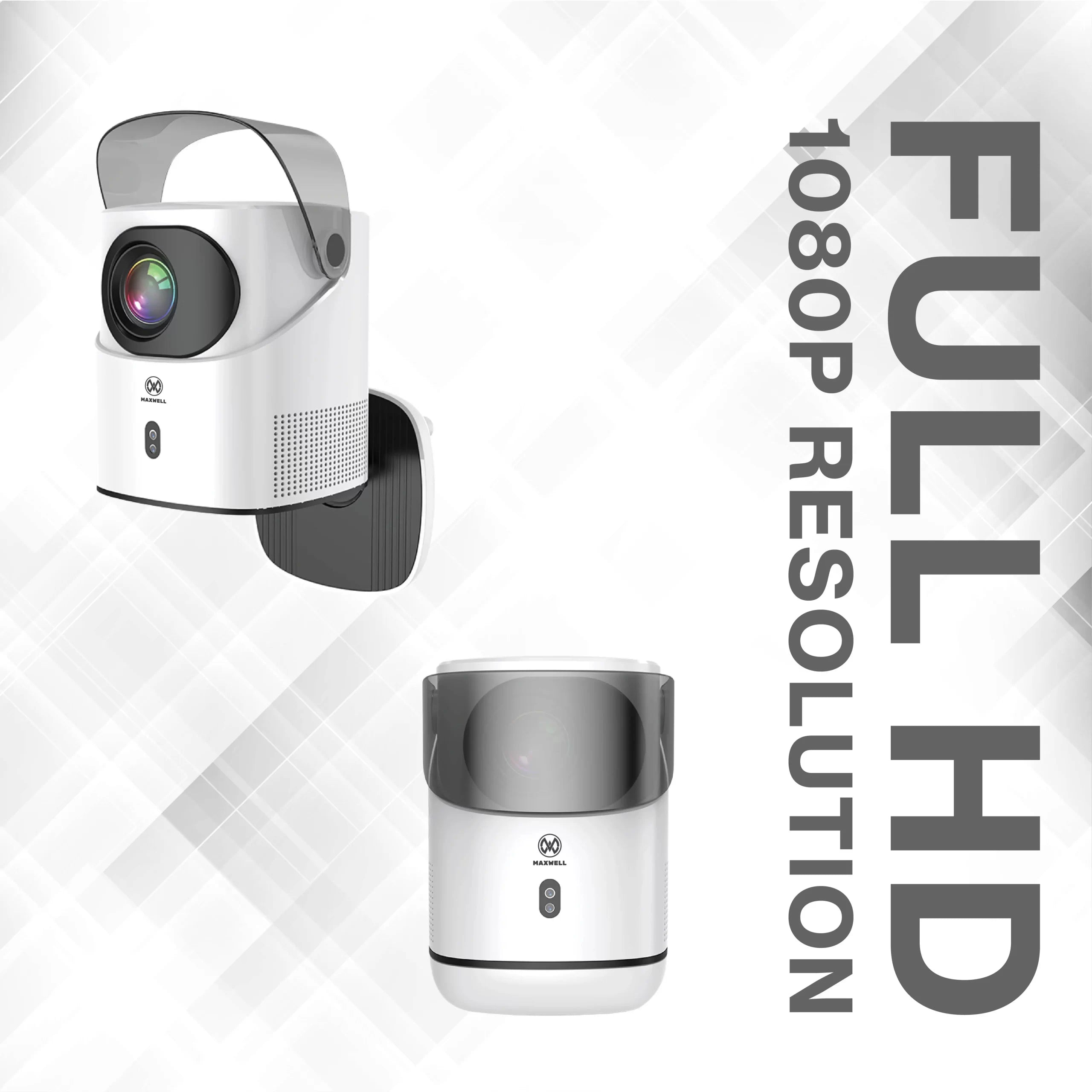 Maxwell Phantom Pro Projector Supports 4k, Built-in Stand, Portable Speaker, Full HD 1080P Resolution, Keystone Correction, Electronic Focus, Hi-Fi Sound System, 5G Wifi, Outdoor/Home Cinema ProjectorAudio & VideoThe Maxwell Phantom Pro Projector is desig