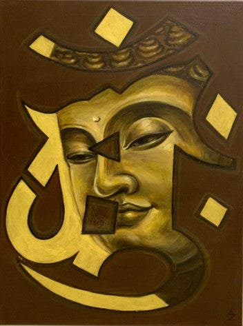 Buddha Om Oil on CanvasFine Art48 x 68 cm, oil on stretched canvas