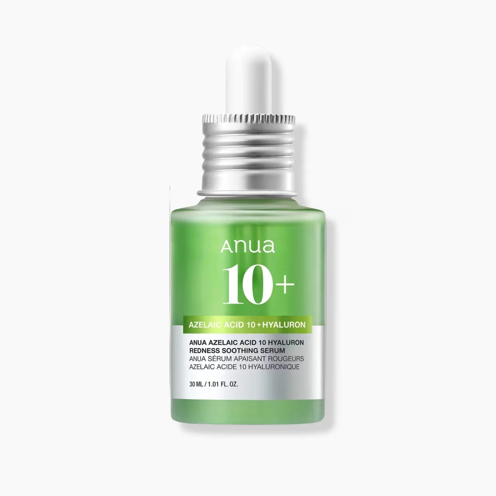 Anua Azelaic Acid 10 Hyaluron Soothing Serum 30mlPersonal careExperience the calming and hydrating effects of Anua Azelaic Acid 10 Hyaluron Redness Soothing Serum. This lightweight, non-comedogenic serum is formulated with 10% azelaic acid to reduce redne