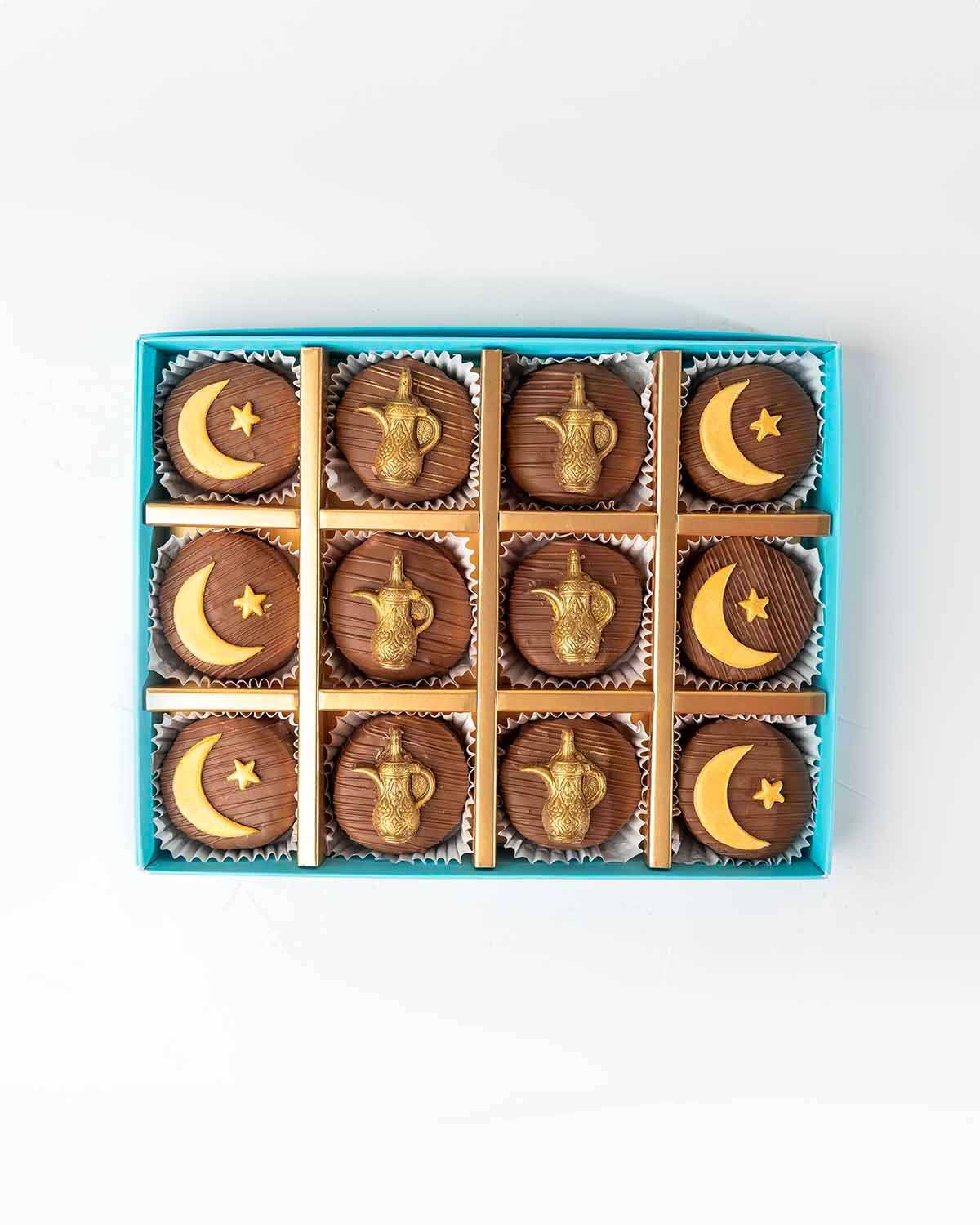 Ramadan Theme Chocolate covered Cake bites by NJD