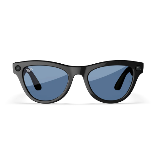 Ray-Ban RW4010 601/MF-52 Wearable Skyler Clear to Cerulean Blue 