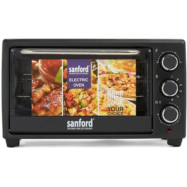 Sanford Electric Oven 20 Litres, 1280 Watts SF3600EO BSKitchen Appliances20 liters capacity, Rotisserie Function. Adjustable Temperature Control From 100℃ to 250℃. 60 Minutes Timer. Auto Shut-off and Cook End Alert bell. Heat Resistant Tempered Glass Wind